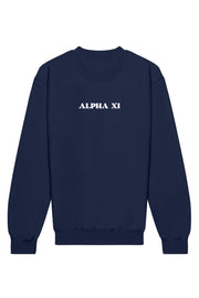 Alpha Xi Delta Heart on Heart Crewneck Sweatshirt