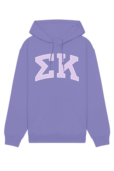 Sigma Kappa Purple Rowing Letters Hoodie