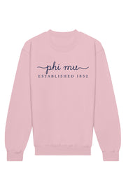 Phi Mu Signature Crewneck Sweatshirt