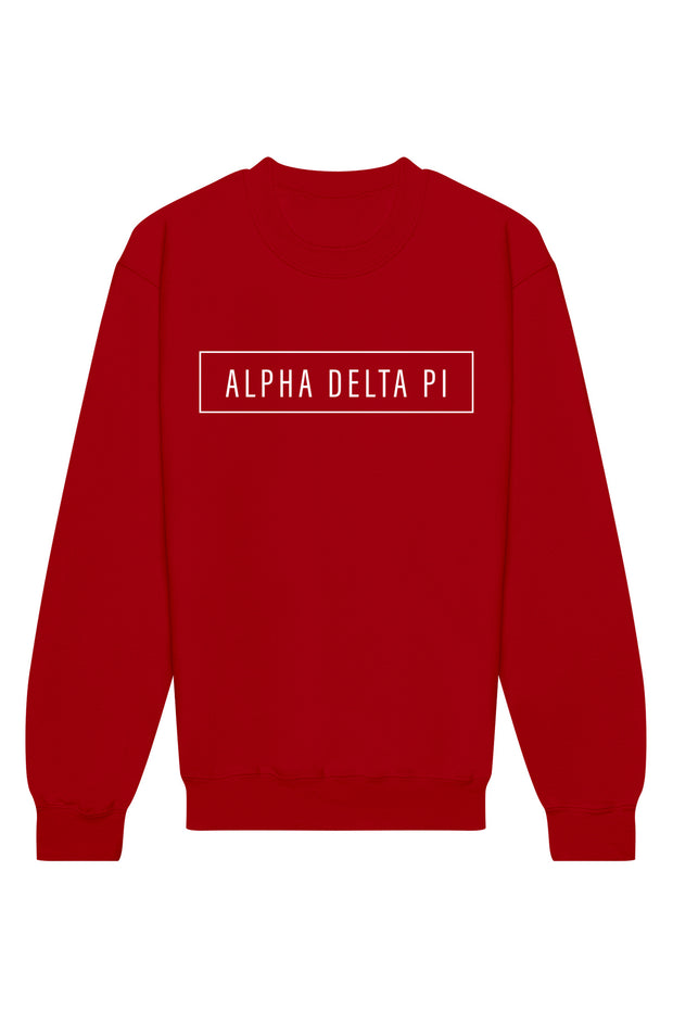 Alpha Delta Pi Blocked Crewneck Sweatshirt