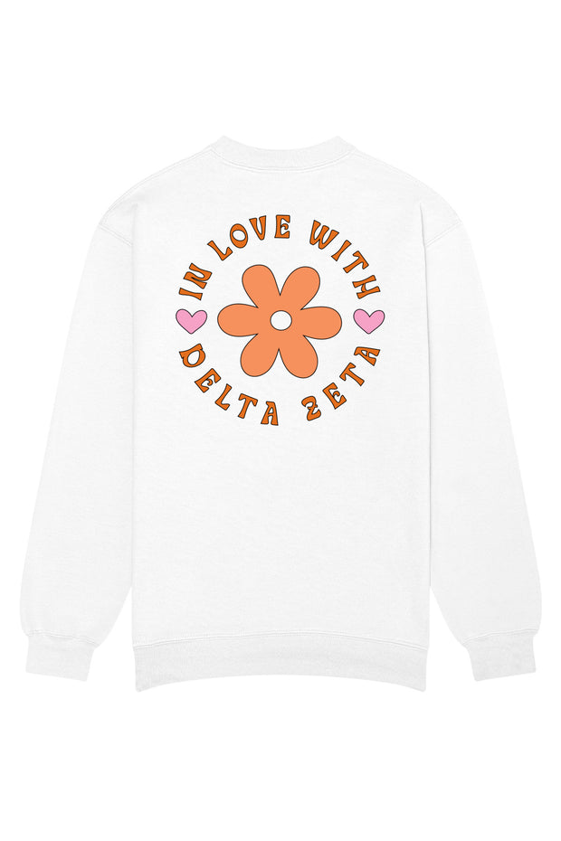 Delta Zeta In Love With Crewneck Sweatshirt