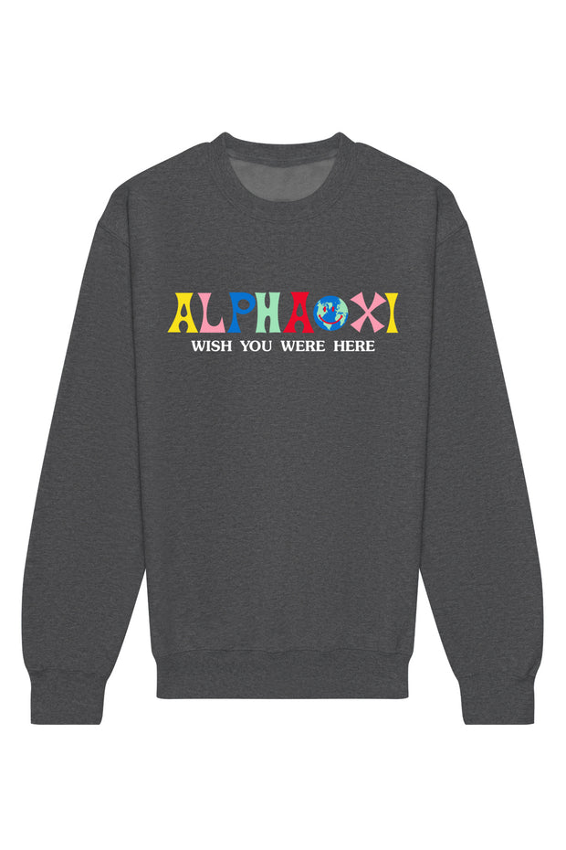 Alpha Xi Delta Wish You Were Here Crewneck Sweatshirt