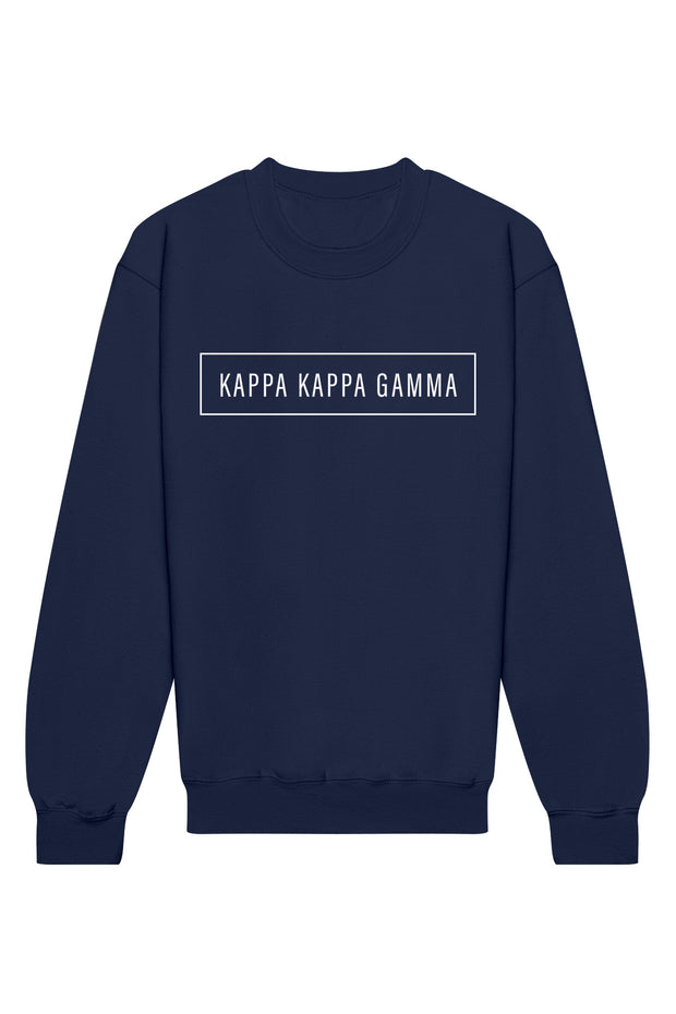 Kappa Kappa Gamma Blocked Crewneck Sweatshirt