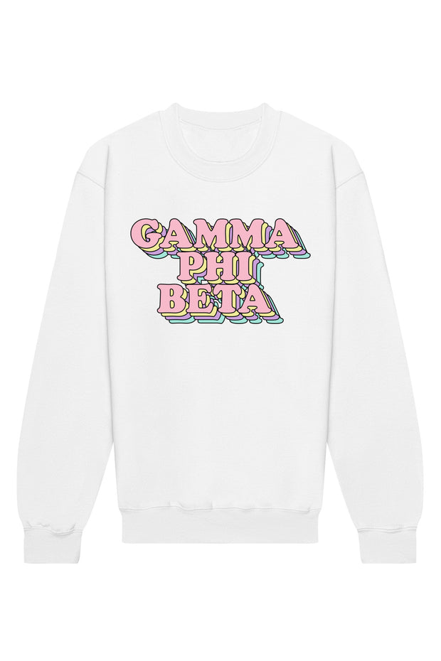 Gamma Phi Beta Retro Crewneck Sweatshirt