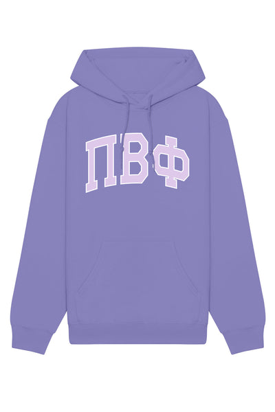 Pi Beta Phi Purple Rowing Letters Hoodie