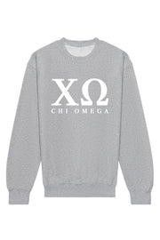 Chi Omega Letters Crewneck Sweatshirt