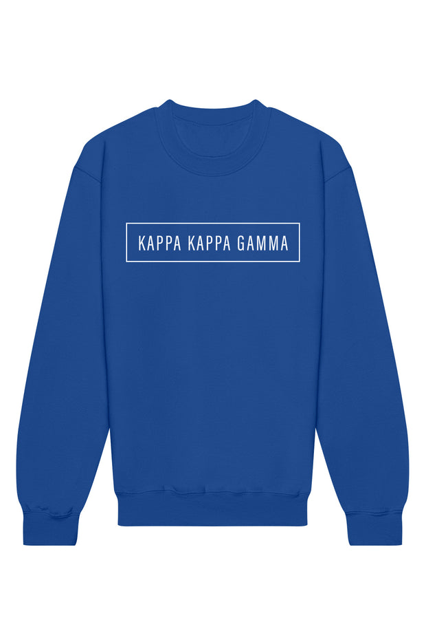 Kappa Kappa Gamma Blocked Crewneck Sweatshirt