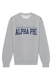 Alpha Phi Collegiate Crewneck Sweatshirt