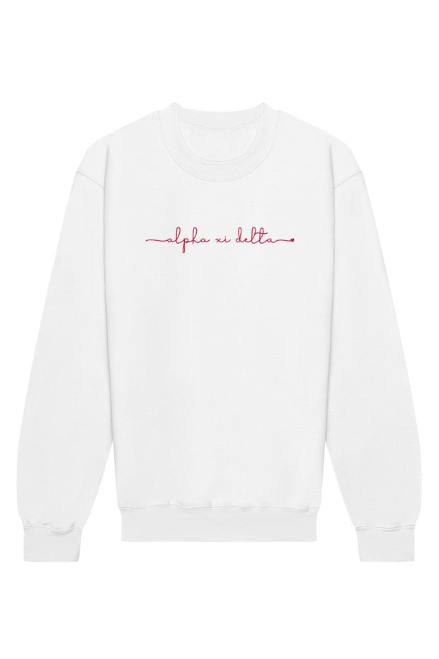 Alpha Xi Delta New Signature Crewneck Sweatshirt