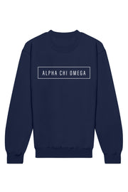 Alpha Chi Omega Blocked Crewneck Sweatshirt