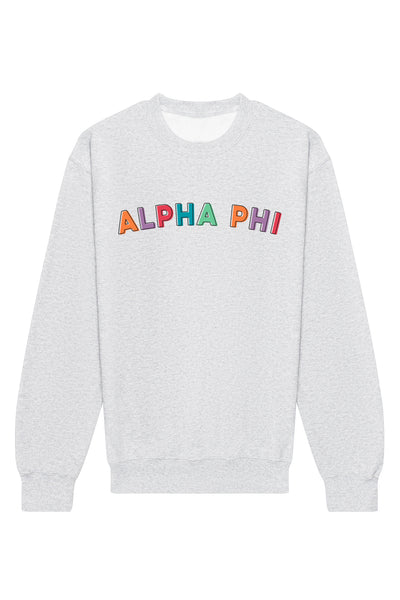 Alpha Phi Stencil Crewneck Sweatshirt