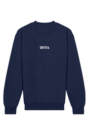 Zeta Tau Alpha Heart on Heart Crewneck Sweatshirt