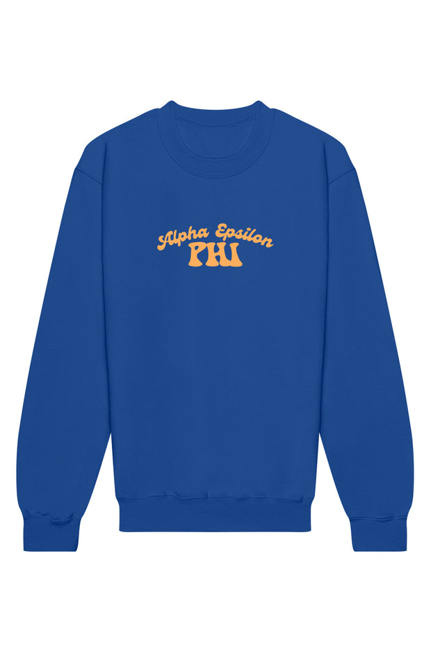 Alpha Epsilon Phi Vintage Hippie Crewneck Sweatshirt