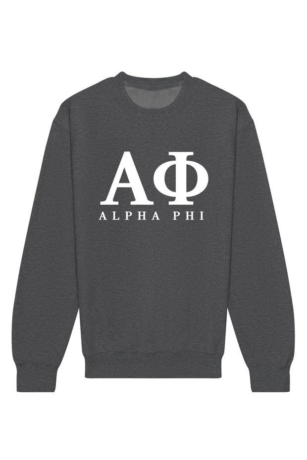 Alpha Phi Letters Crewneck Sweatshirt