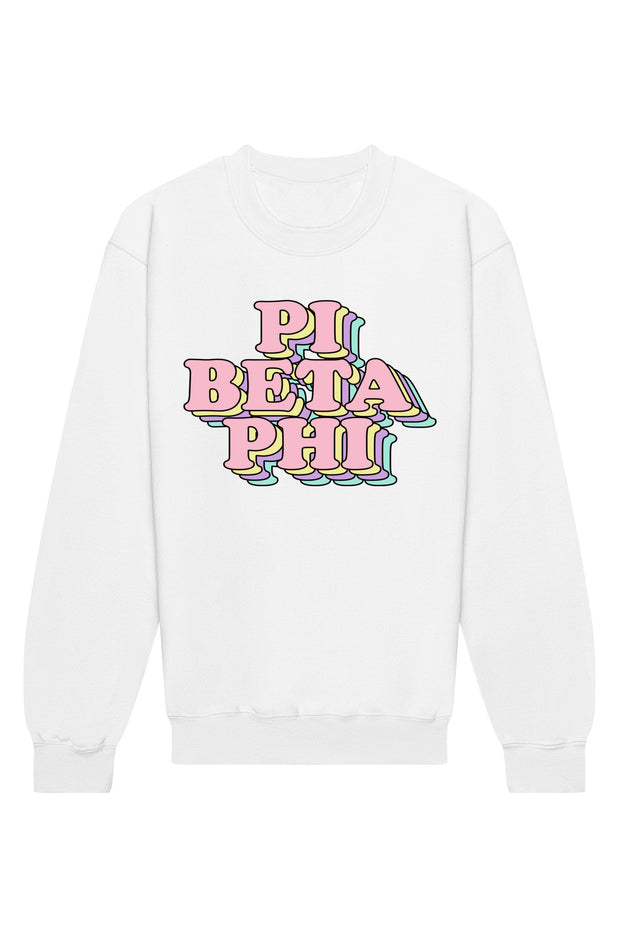 Pi Beta Phi Retro Crewneck Sweatshirt