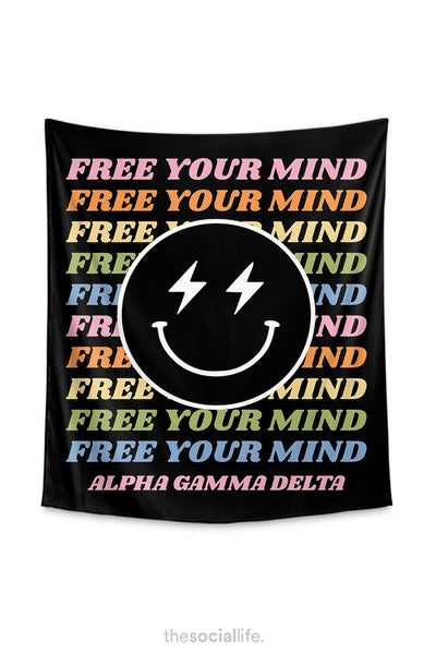Alpha Gamma Delta Free Your Mind Tapestry