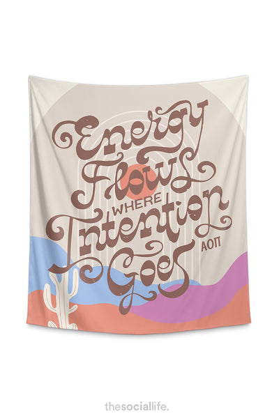 Alpha Omicron Pi Intention Tapestry