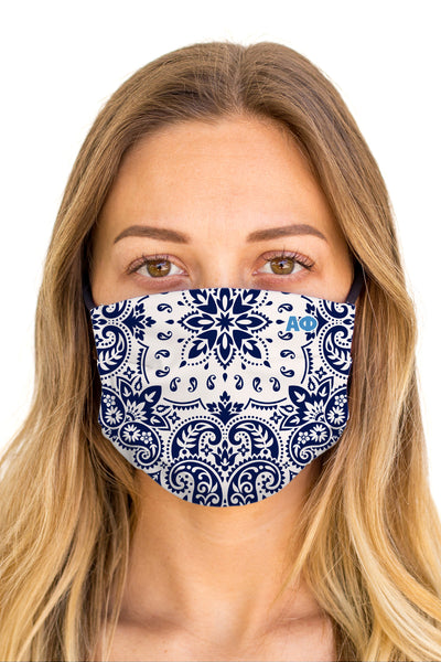 Alpha Phi Bandana Mask (Anti-Microbial)