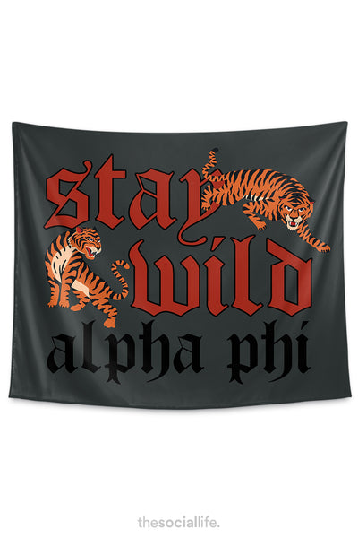 Alpha Phi Stay Wild Tapestry