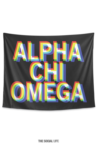Alpha Chi Omega 3D Vision Tapestry