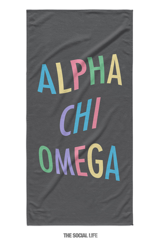 Alpha Chi Omega Turnt Towel