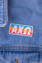 Alpha Chi Omega Retro Peel-n-Stick Badge
