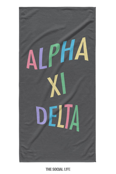 Alpha Xi Delta Turnt Towel