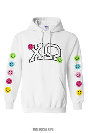 Chi Omega Happy Day Hoodie