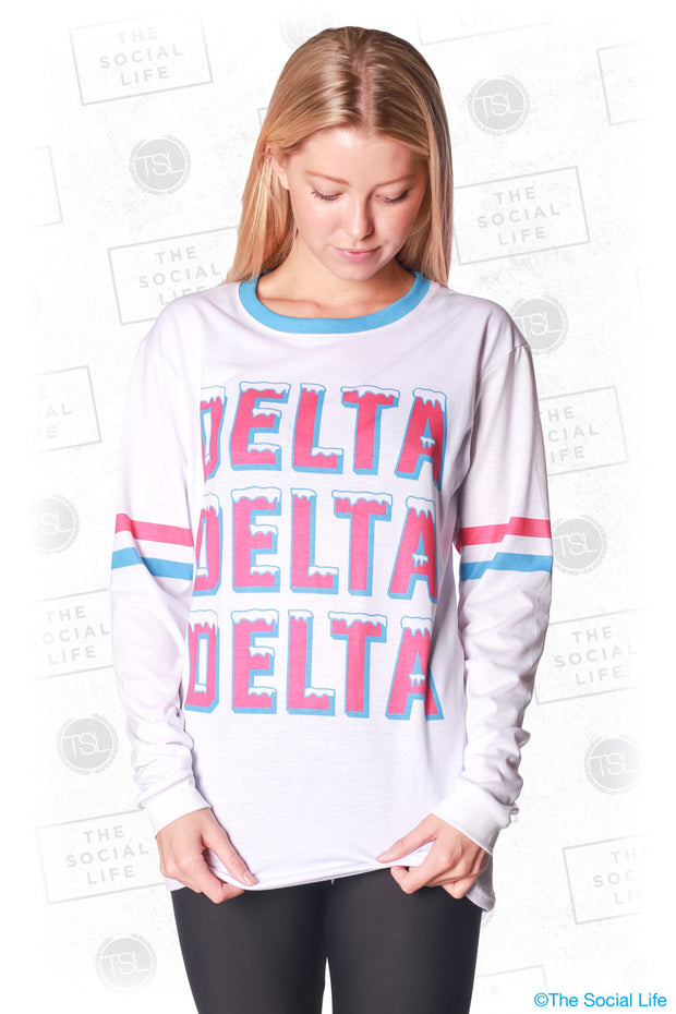 Delta Delta Delta Frosted Long Sleeve