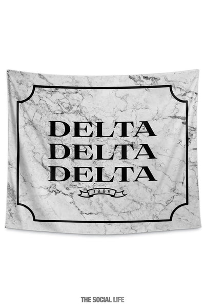 Delta Delta Delta Milano Marble Tapestry