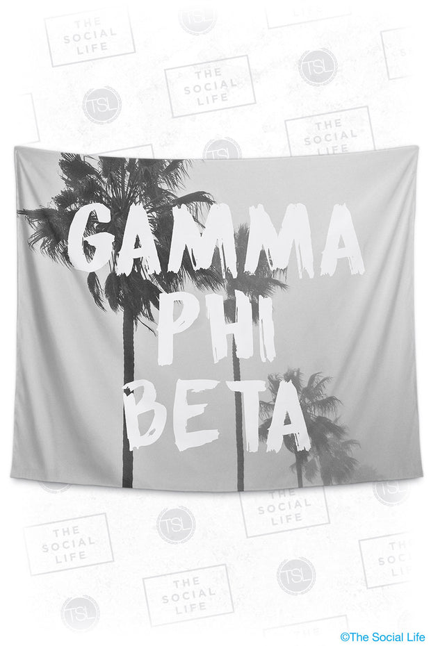 Gamma Phi Beta Palm Mist Tapestry