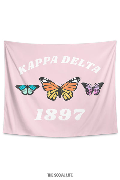 Kappa Delta Butterfly Tapestry