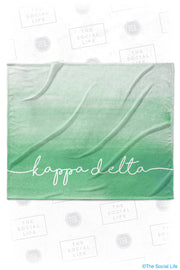 Kappa Delta Ombre Velvet Plush Blanket