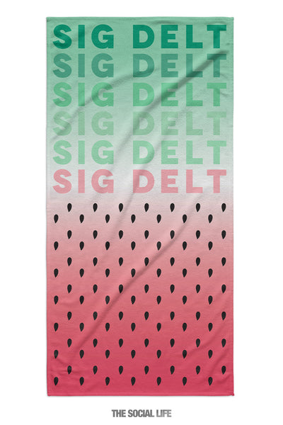 Sigma Delta Tau Watermelon Towel