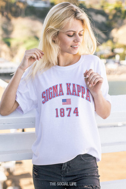 Shop Sigma Kappa Brown Sweatshirt