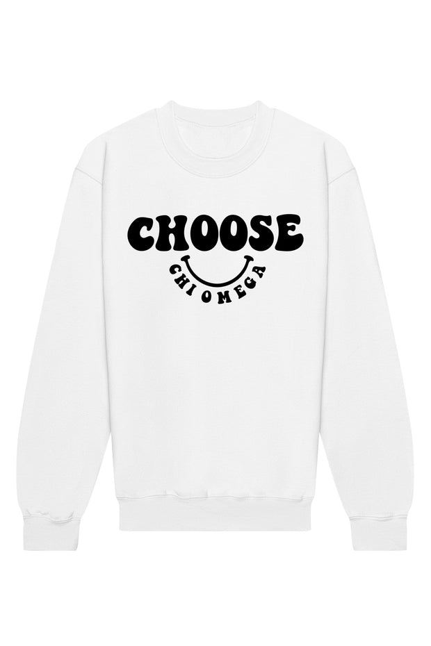 Chi Omega Choose Crewneck Sweatshirt