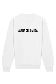 Alpha Chi Omega Warped Crewneck Sweatshirt