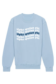 Alpha Epsilon Phi Ride The Wave Crewneck Sweatshirt