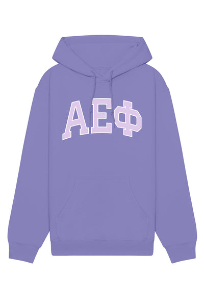Alpha Epsilon Phi Purple Rowing Letters Hoodie