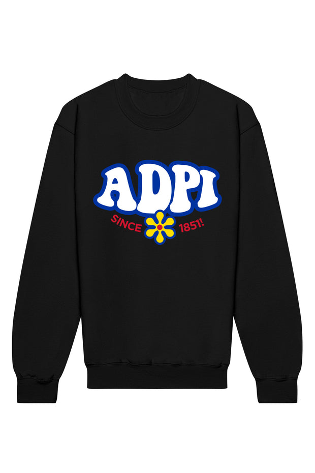 Alpha Delta Pi Funky Crewneck Sweatshirt