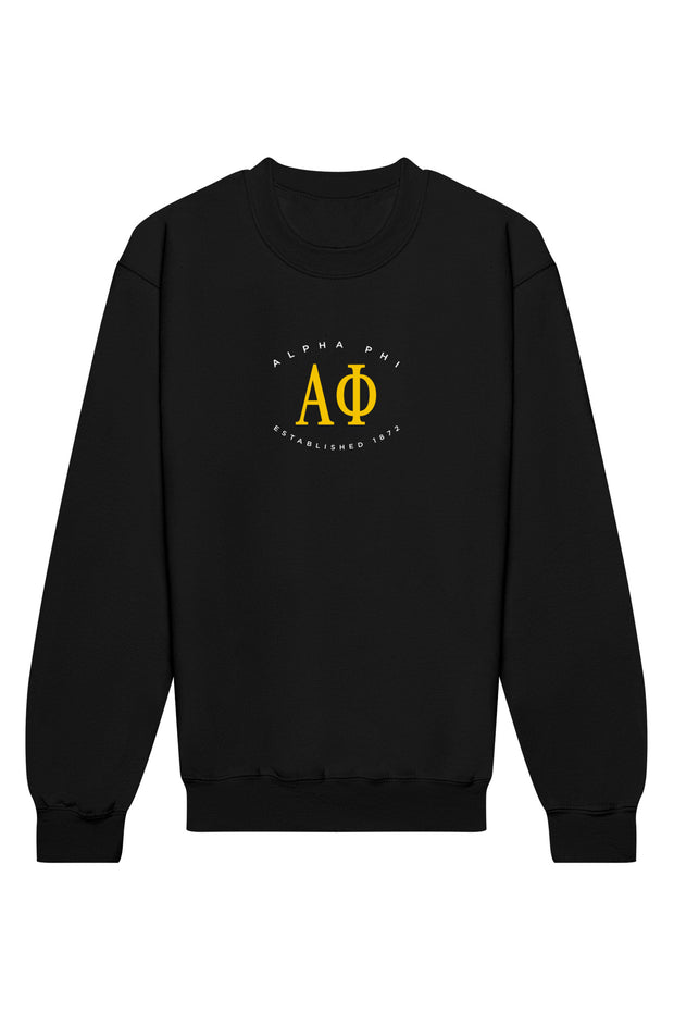 Alpha Phi Emblem Crewneck Sweatshirt