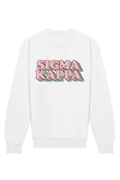 Sigma Kappa Retro Crewneck Sweatshirt