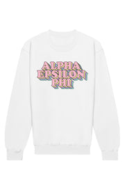 Alpha Epsilon Phi Retro Crewneck Sweatshirt