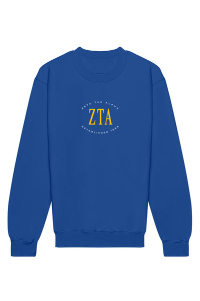 Zeta Tau Alpha Emblem Crewneck Sweatshirt