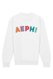 Alpha Epsilon Phi Stencil Crewneck Sweatshirt
