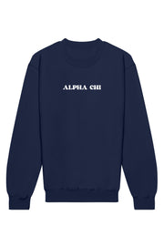 Alpha Chi Omega Heart on Heart Crewneck Sweatshirt