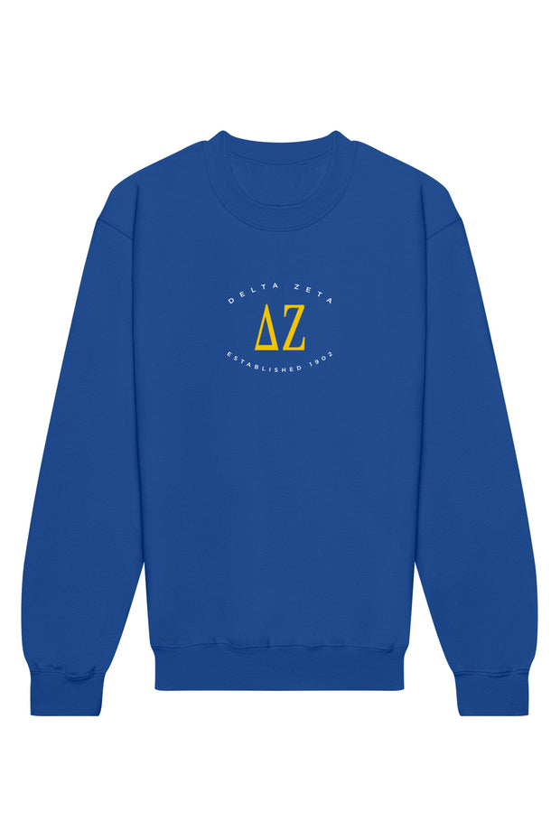 Delta Zeta Emblem Crewneck Sweatshirt