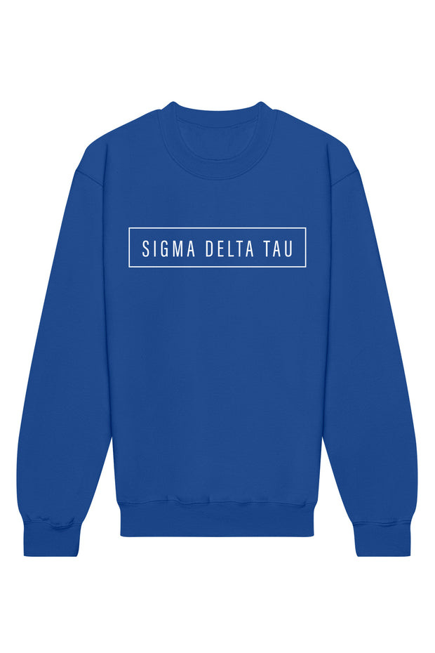 Sigma Delta Tau Blocked Crewneck Sweatshirt