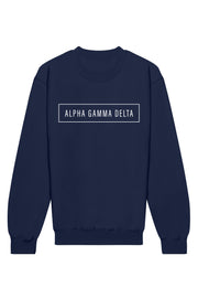 Alpha Gamma Delta Blocked Crewneck Sweatshirt
