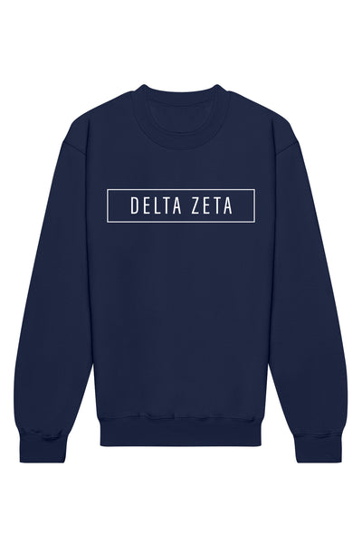Delta Zeta Blocked Crewneck Sweatshirt